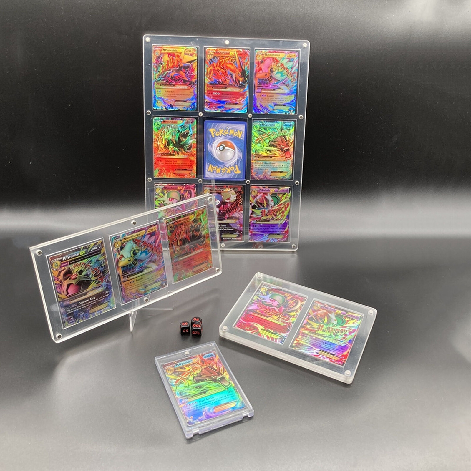 For Pokemon Trading Cards Holder Acrylic Case Framing Display Quality Case Only