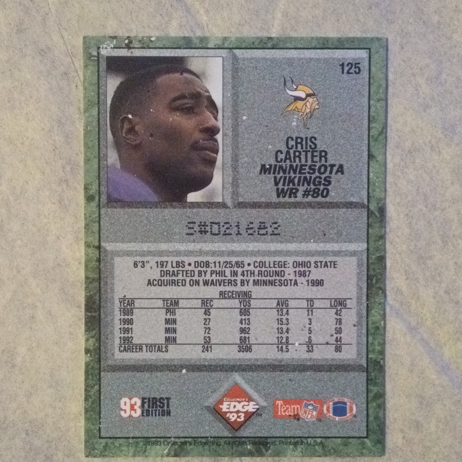 Collector’s Edge 1992-93 NFL Football 6-Card Lot 1st Edition Boss Squad