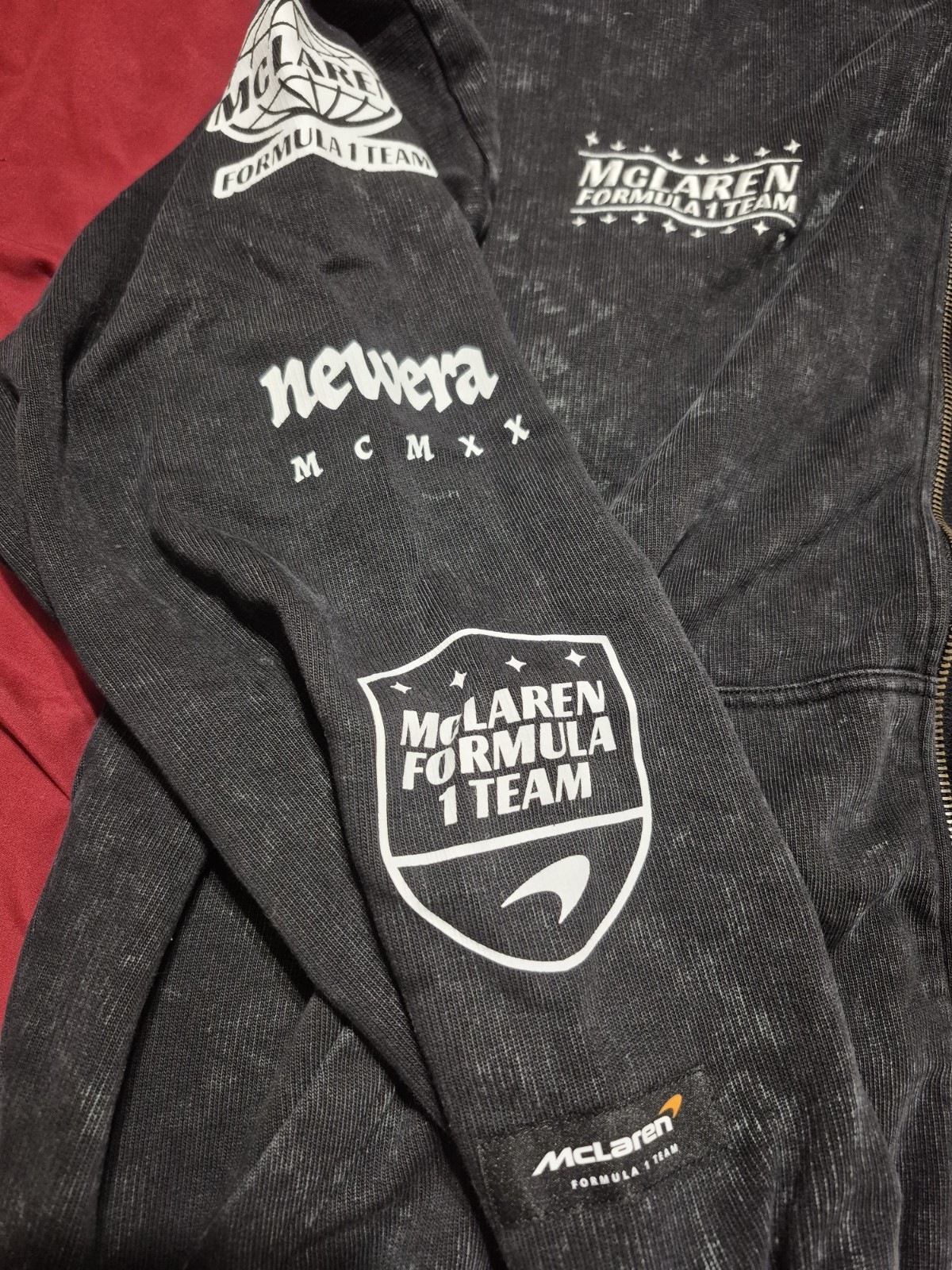 New Era McLaren F1 Racing Team Full Zip Hooded Sweatshirt! M! F1 Lando Norris!