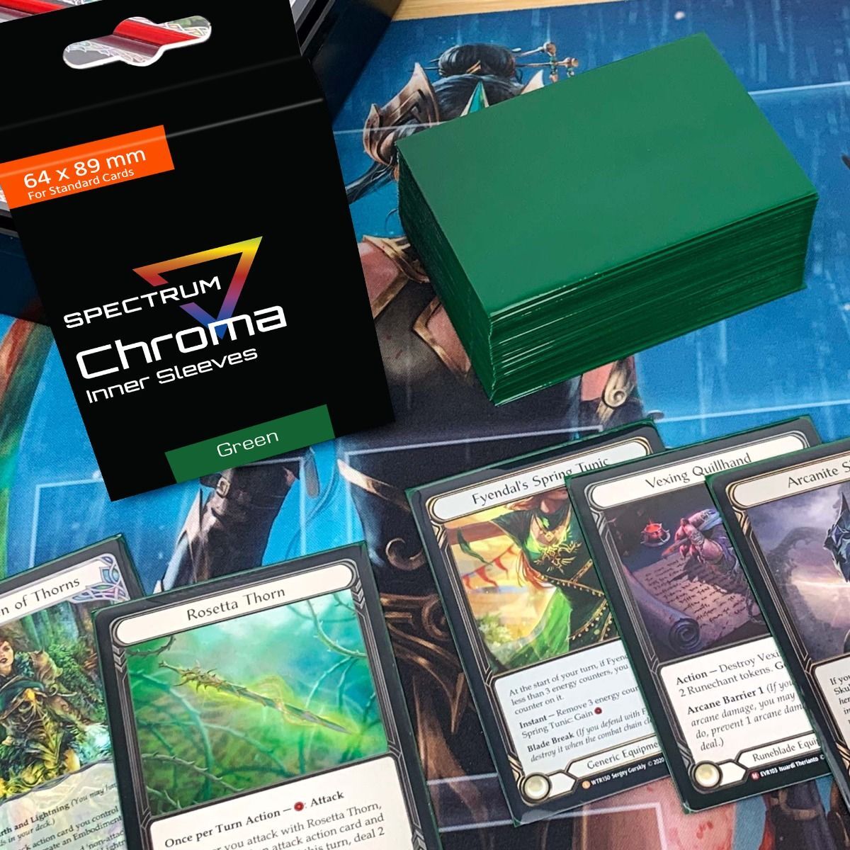 Chroma Inner Sleeves (100) 64X89 mm, Acid Free: Magic, Pokémon, Sports Cards