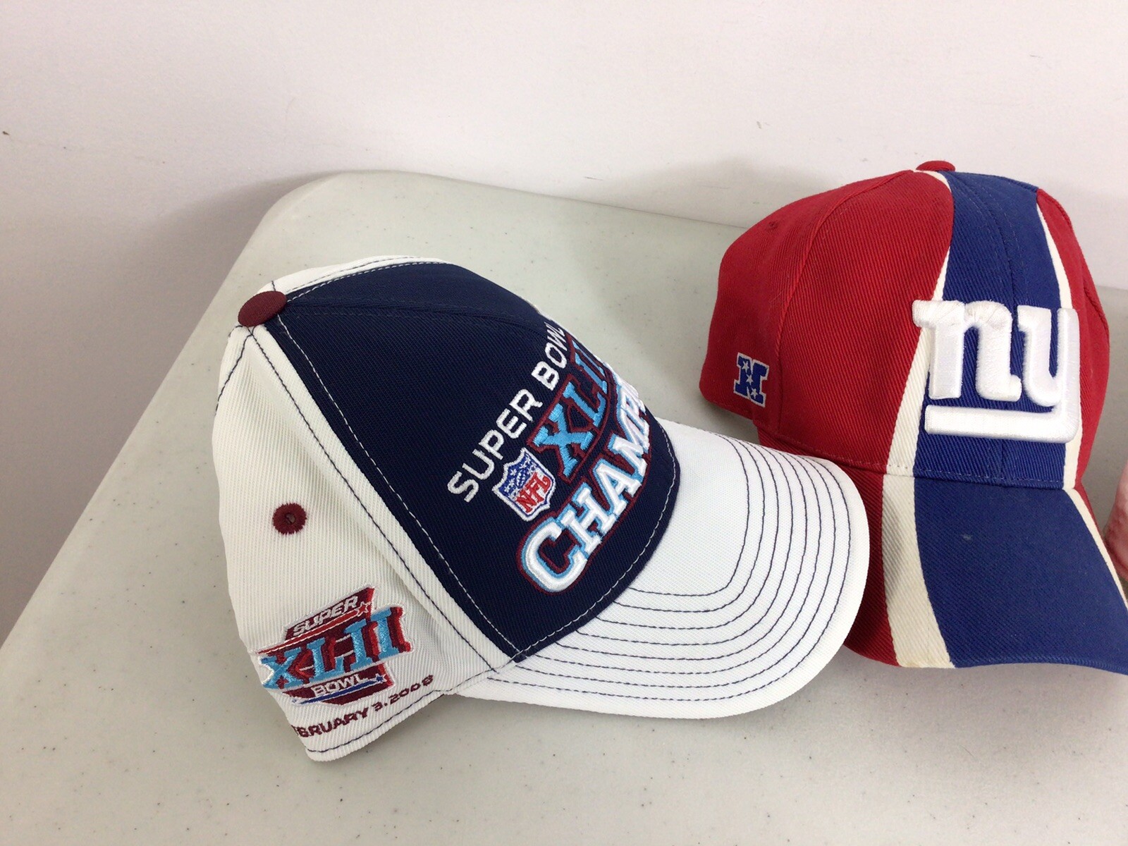 New York Giants Baseball Caps Hats Football NFL Super Bowl Lot of 3