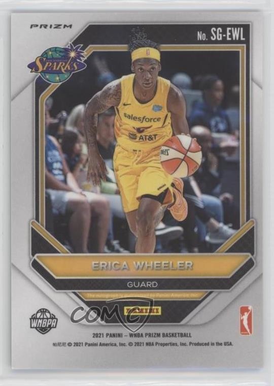 2021 Panini Prizm WNBA Signatures Green Prizm Erica Wheeler #SG-EWL Auto 1u6