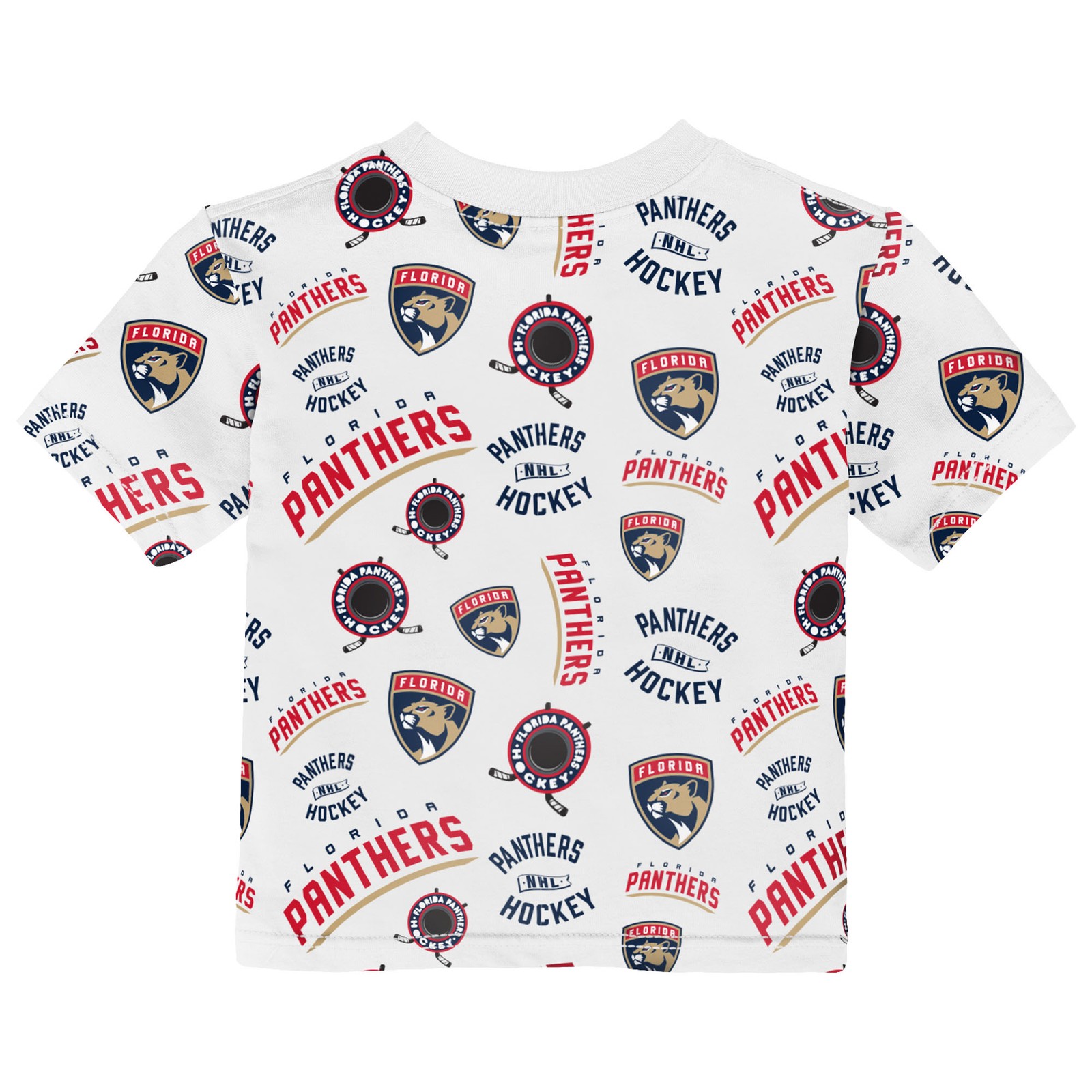 Toddler Outerstuff White Florida Panthers Run Down All-Over-Print T-Shirt