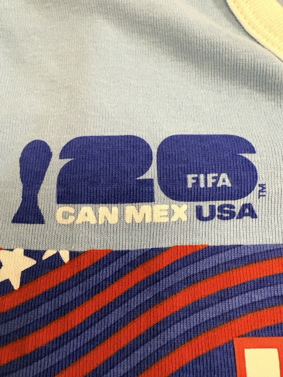 Outerstuff FIFA 2026 World Cup Blue Women’s Soccer USA Tee Size Small