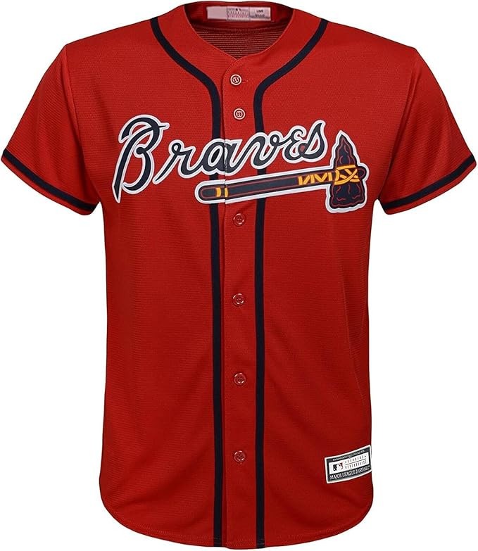 Ronald Acuna Jr. #13 Atlanta Braves MLB Kids Youth 8-20 Red Player Jersey