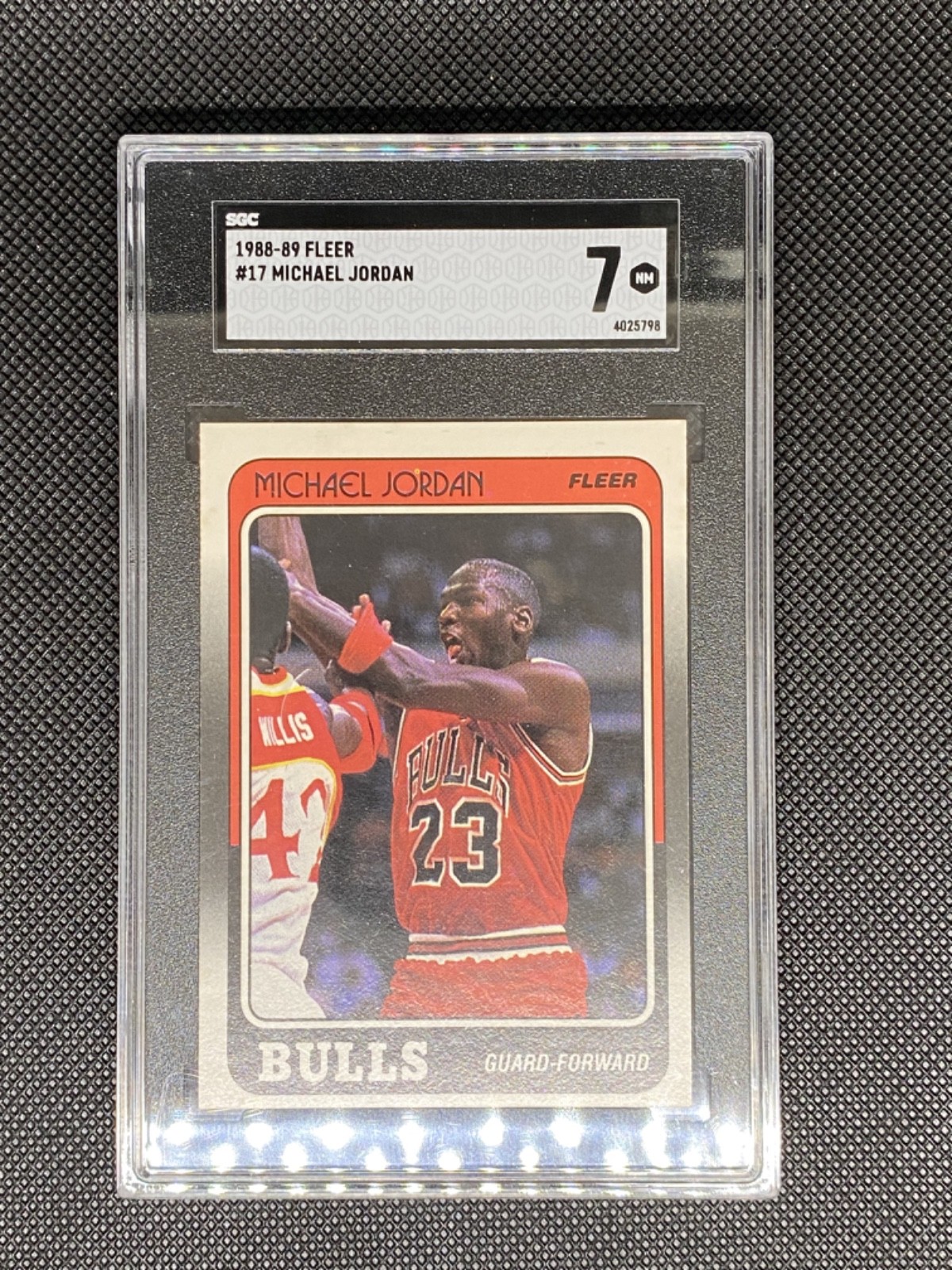1988-89 Fleer #17 Michael Jordan SGC 7 NM BULLS HOF