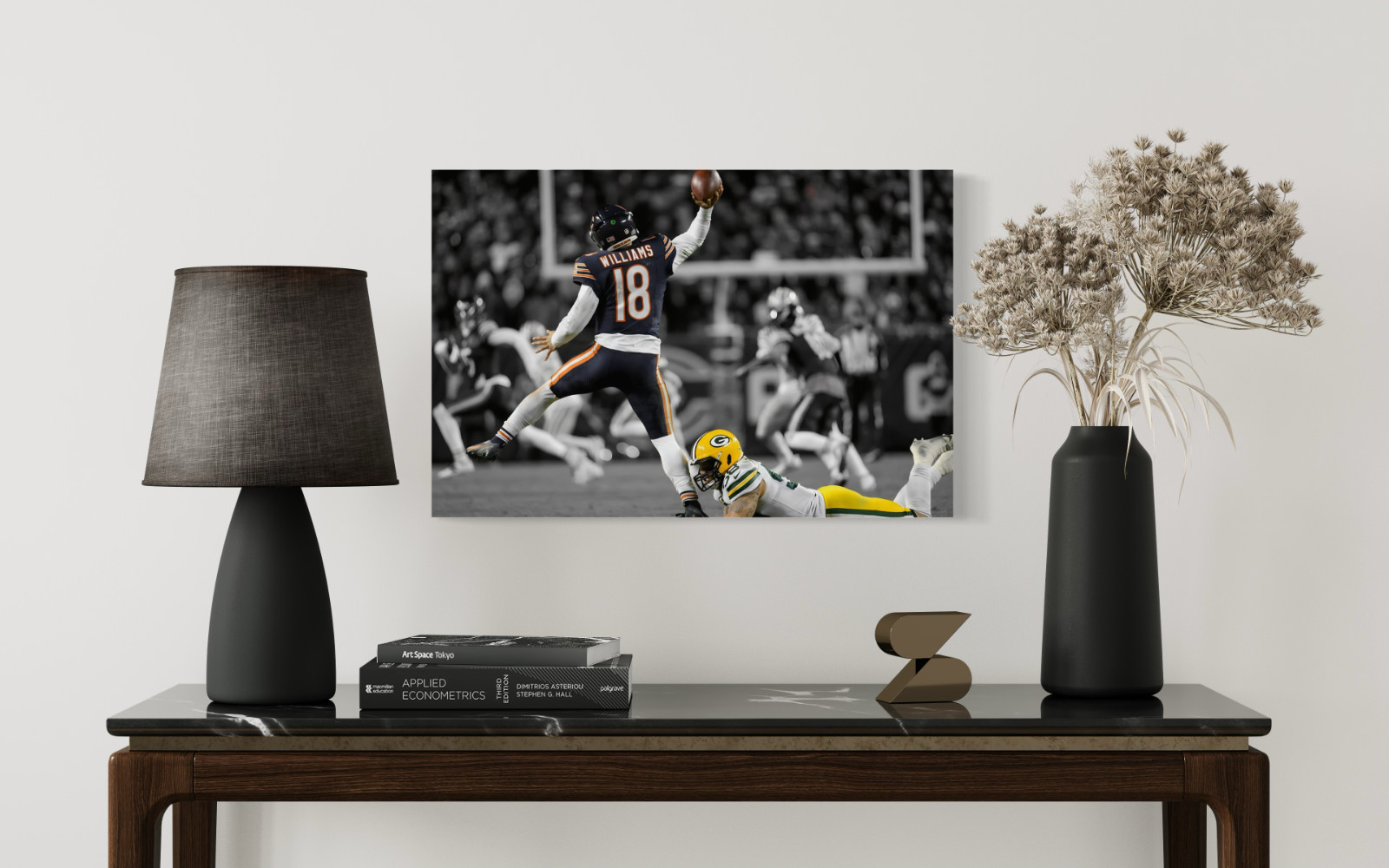 Caleb Williams | Jumpman TD throw vs. Packers | CANVAS | Sports Wall Art