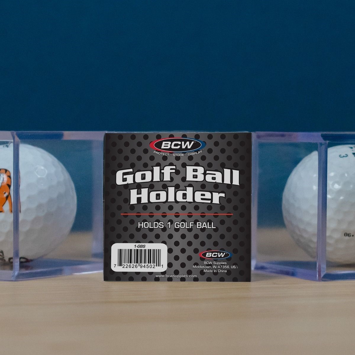 Golf Ball Display Plastic Clear Case Cube Square Stackable Holder Autograph BCW