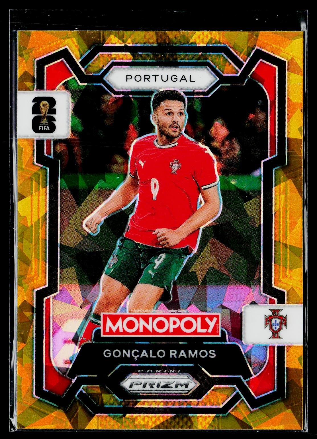 Gonçalo Ramos 2026 Panini Prizm Monopoly FIFA World Cup Gold Ice #30 Portugal