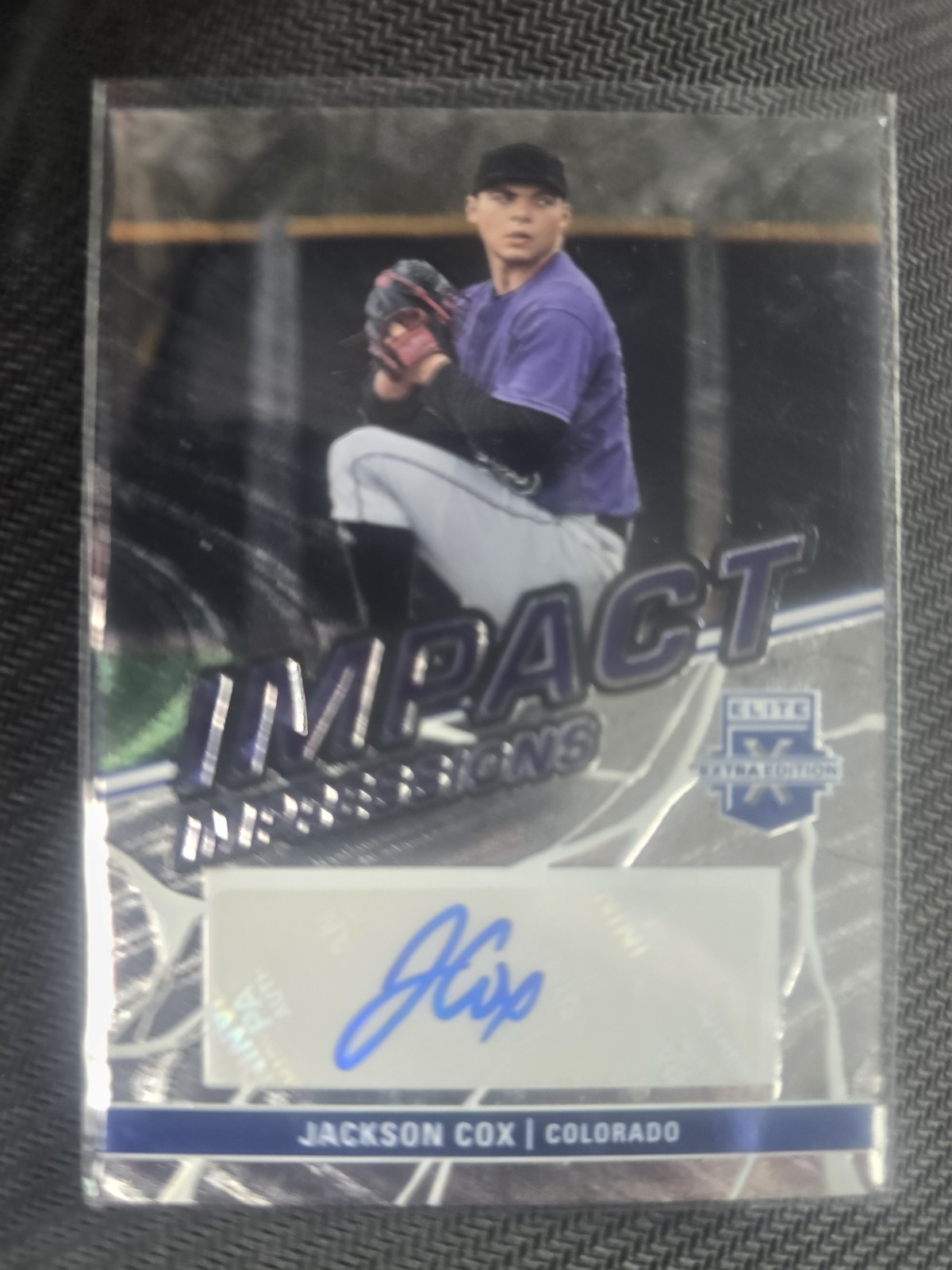 2023 Panini Elite Extra – Jackson Cox #II-JXC Colorado Rockies – AUTO
