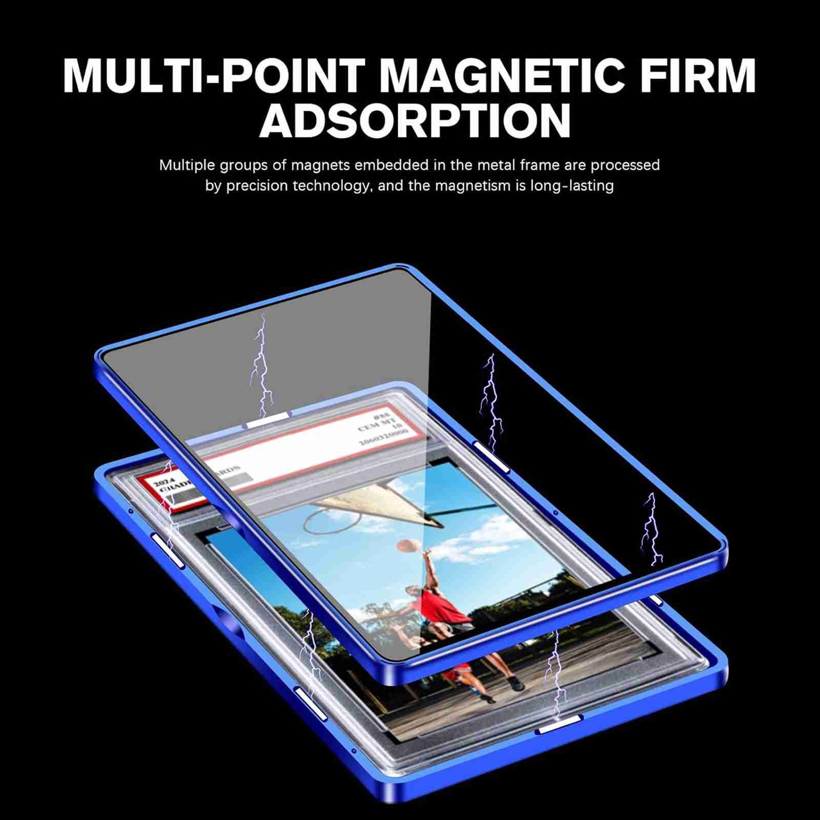 for PSA Slab Graded Trading Cards Protector Holder 35PT Magnetic Case Display