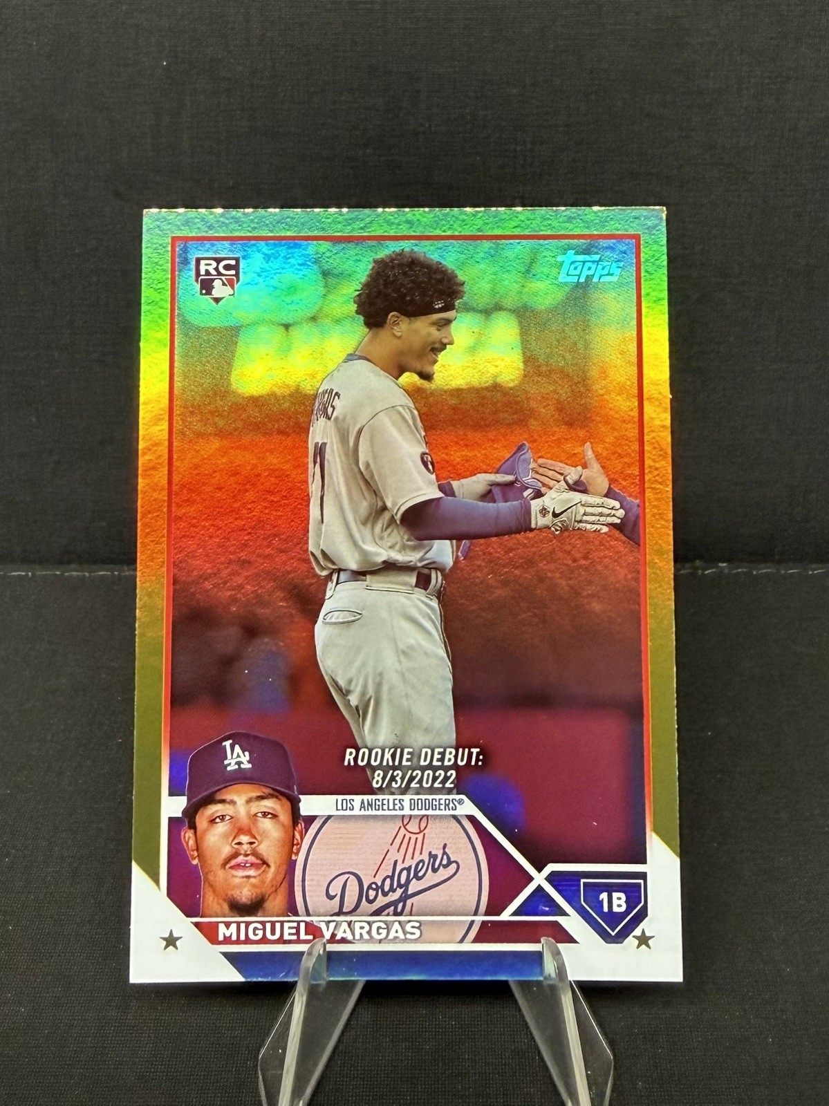 2023 Topps Update Miguel Vargas #US142 Gold Foil RC Dodgers GOLD FOIL ROOKIE