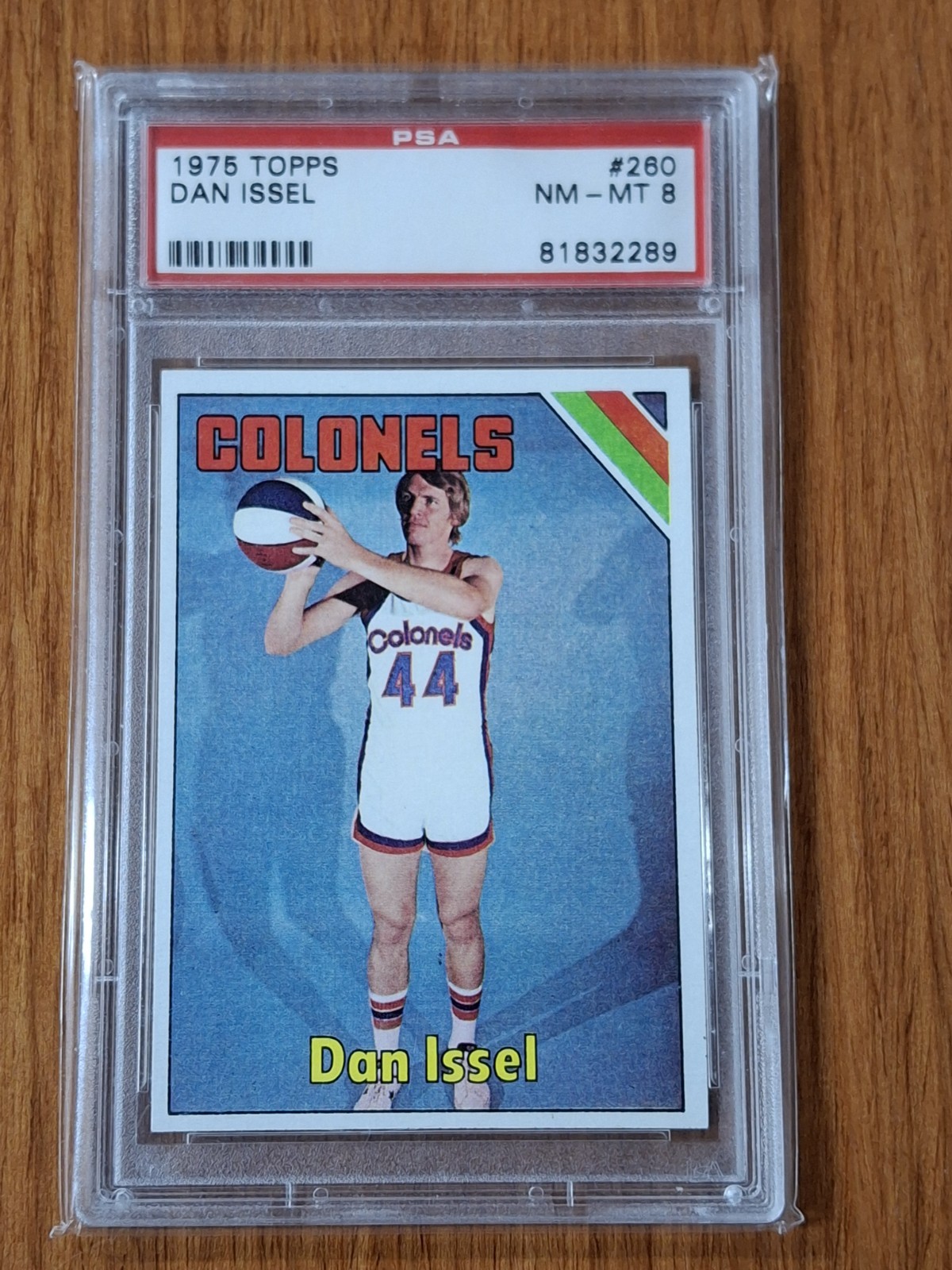 1975 Topps #260 Dan Issel PSA 8 NM-MT ABA HOF Denver Nuggets Kentucky Colonels