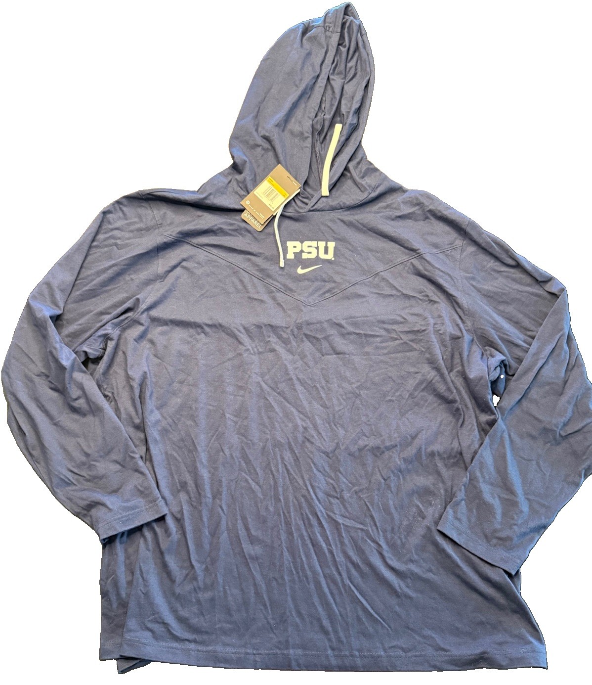 Penn State University Nike Long Sleeve Hooded T Shirt Size 4XL NWT