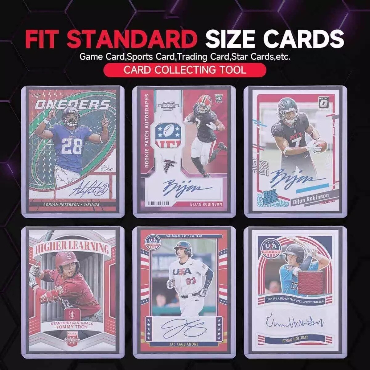 100/200/500/1000/2000CT Regular TopLoader & Free Sleeves For 35pt Trading Cards