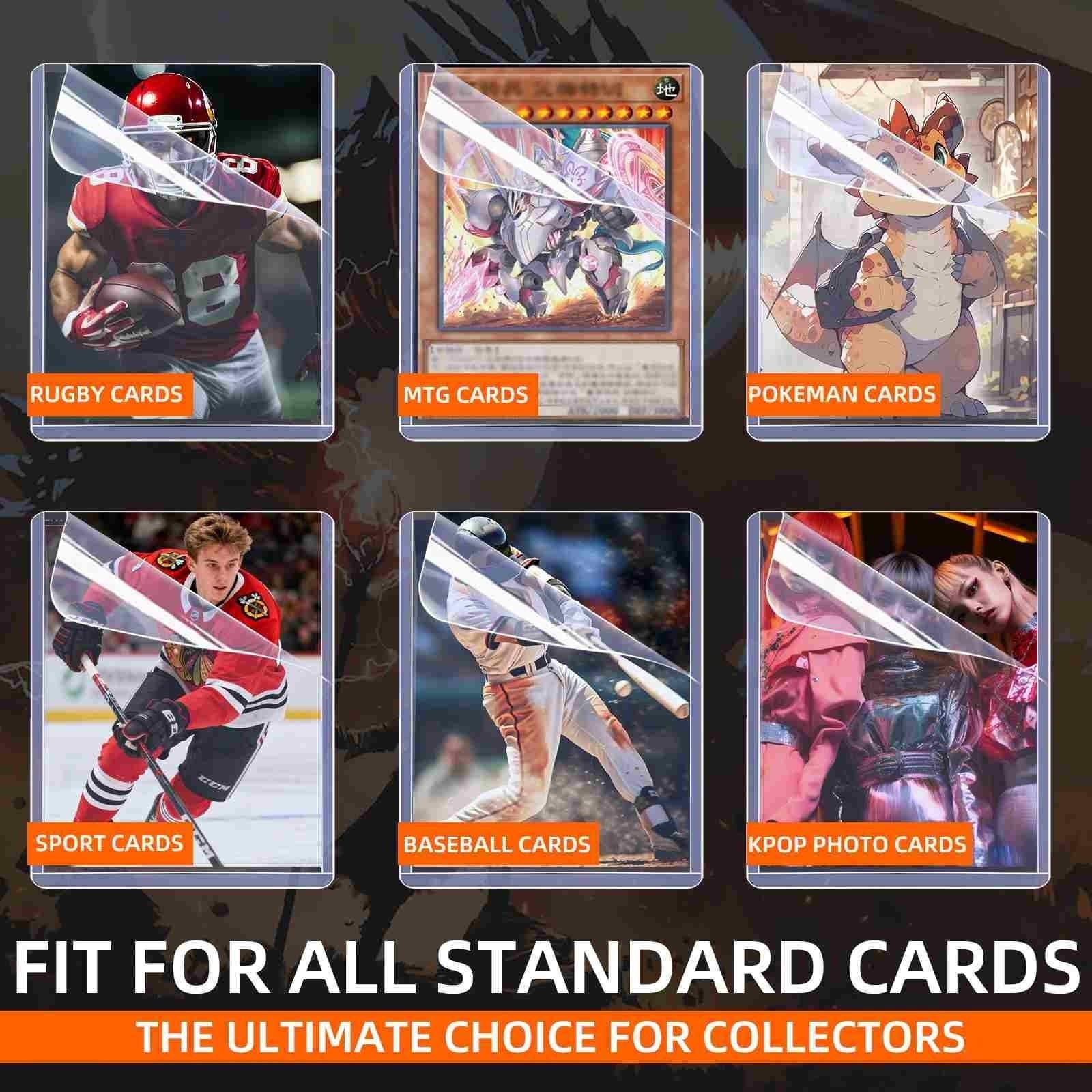 100/200/500/1000CT 3×4 Laminated Film Toploaders & Sleeves For 35pt Trading Card