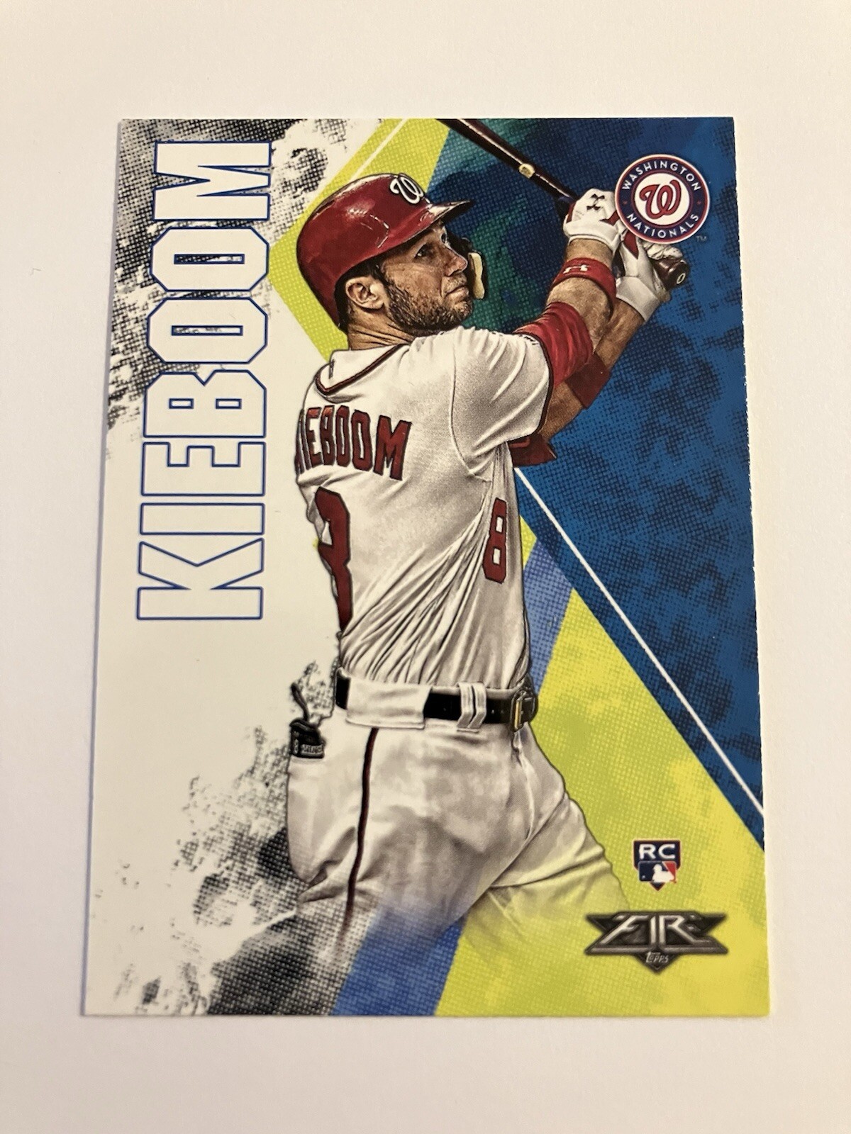Carter Kieboom 2019 Topps Fire Rookie Card #16 Washington Nationals RC