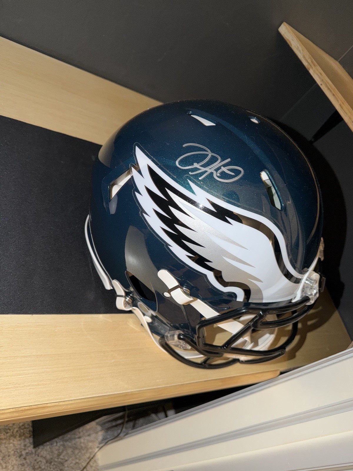 Jalen Hurts Philadelphia Eagles Full Size Helmet Autographed Fanatics Authentic