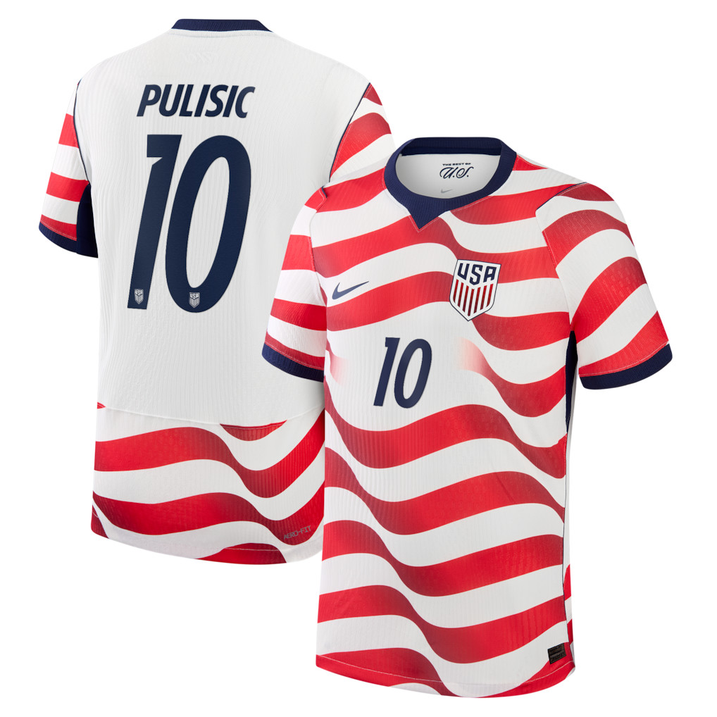 Nike USMNT 2026 Pulisic #10 Home AUTHENTIC MATCH Jersey – (Sizes: M, L, XL)
