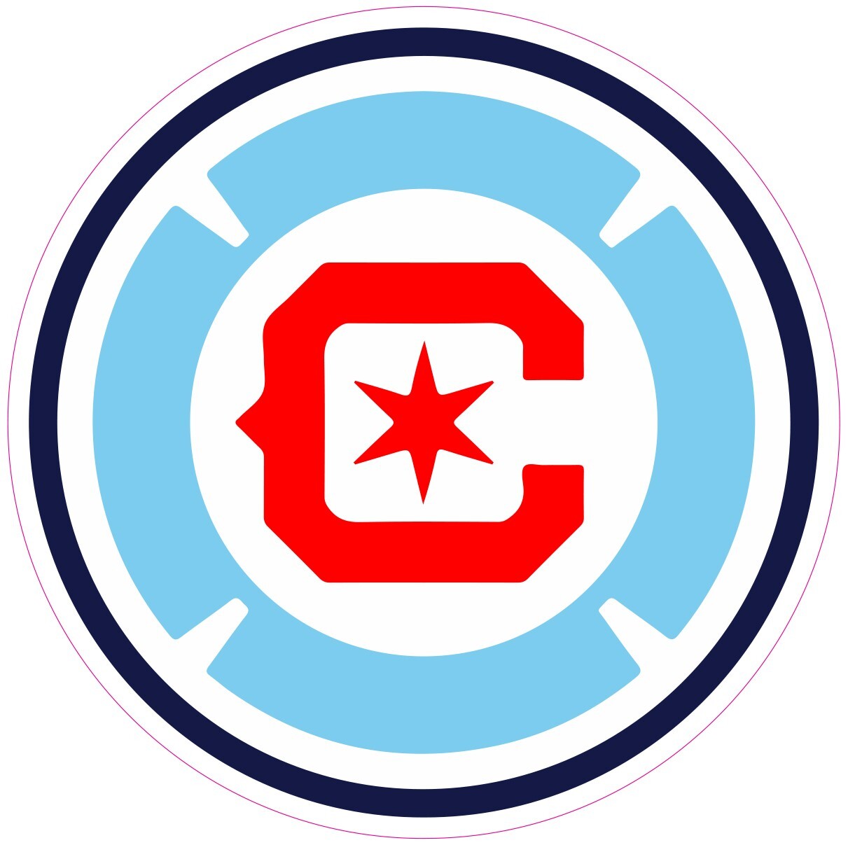 (NOT A SEW ON PATCH) Chicago Fire Soccer HTV Heat Transfer Vinyl Iron On