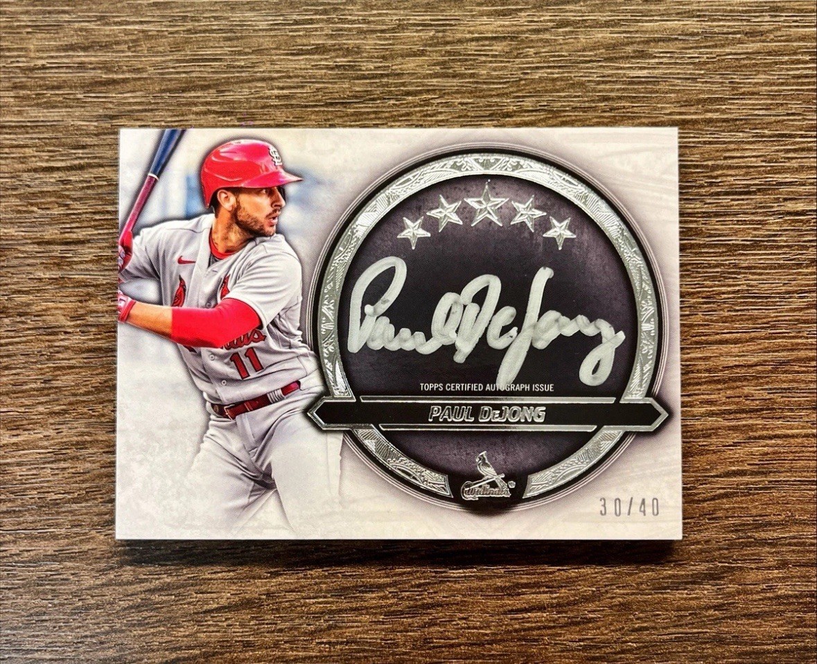 Paul DeJong 2021 Topps Five Star Silver Signatures Auto /40 SS-PD