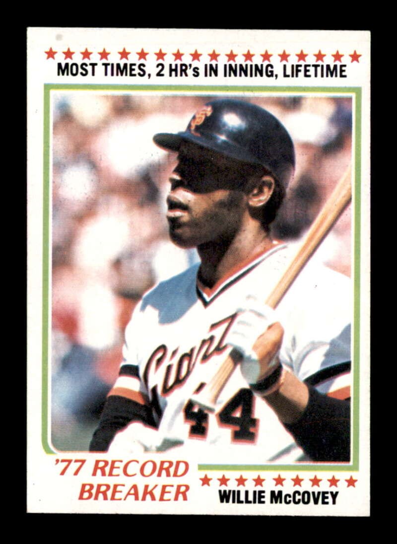 1978 Topps #3 Willie McCovey RB EXMT X3598510
