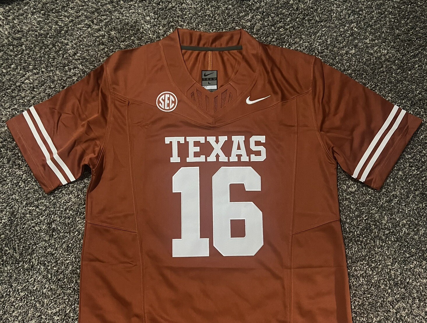 Arch Manning Texas Longhorns Orange Jersey Men’s Size S-3XL