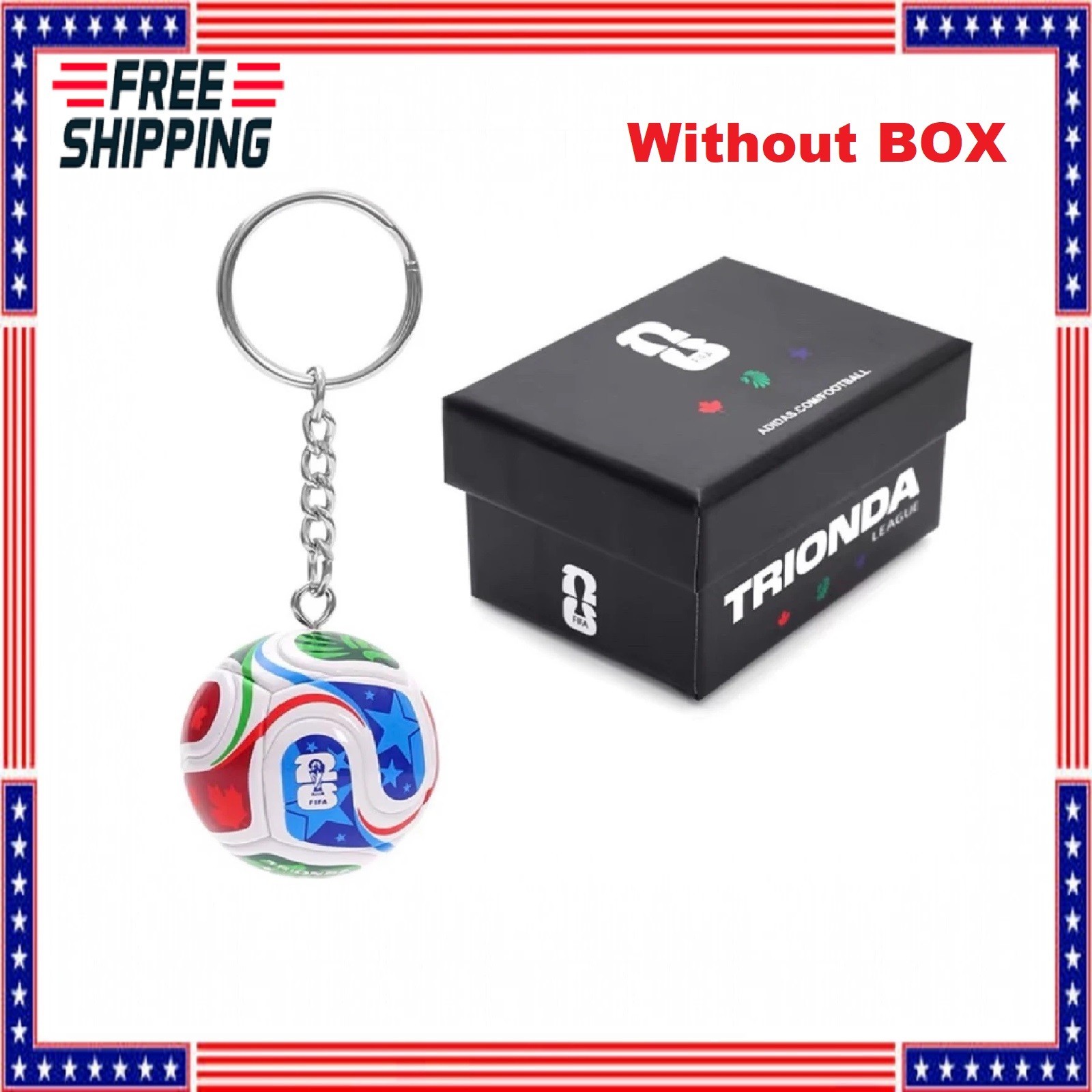 FIFA World Cup 2026 Trionda Soccer Ball Keychain – Free Shipping USA