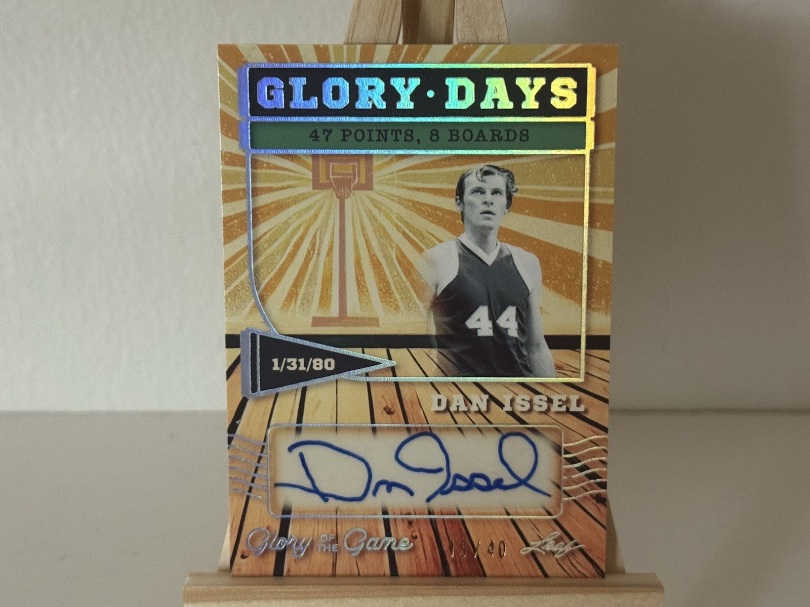 2025 Leaf Glory of Game Dan Issel Glory Days Denver Autographed Card GD-DI1 Auto