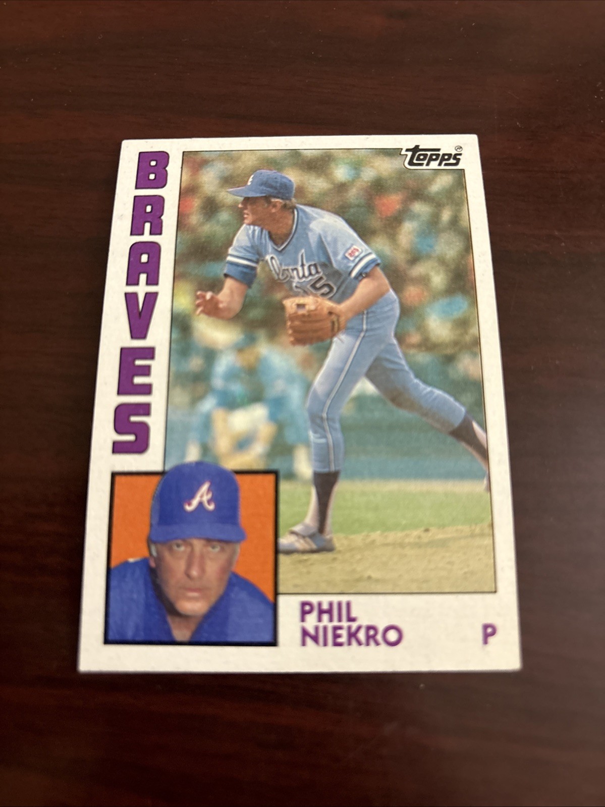 1984 Topps – Phil Niekro #650 Atlanta Braves NM-MINT SHARP