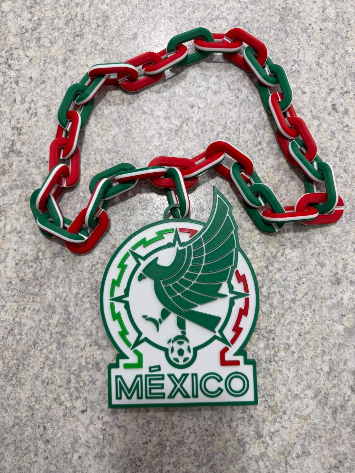 Mexico Soccer FIFA World Cup Logo Pendant Hype Chain (FAST FREE SHIPPING)