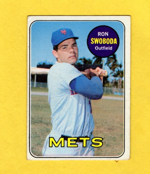 1969 Topps Ron Swoboda #456 New York Mets VERY GOOD FREE SHIPPING