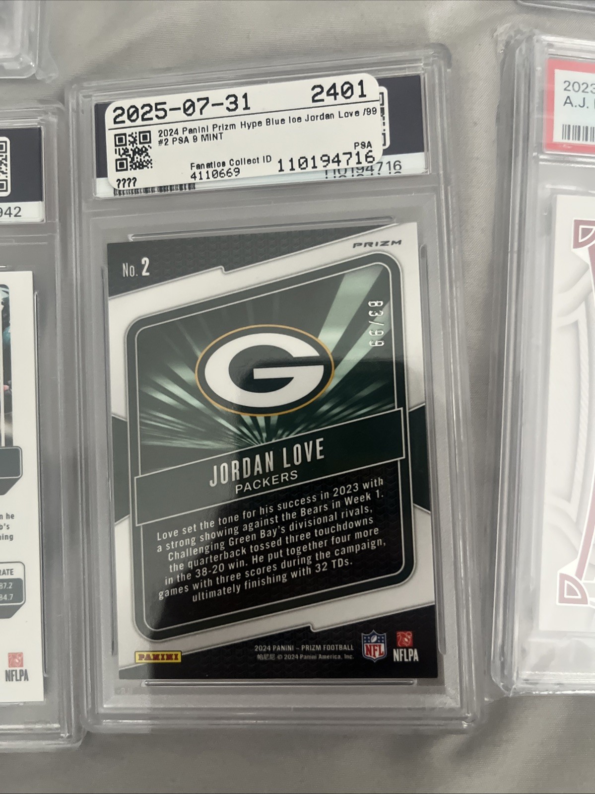 21 PSA Graded Lot Football With PSA 8,9 And 10