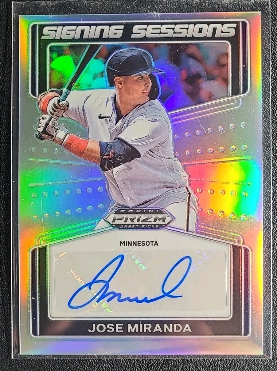 2022 Panini Prizm Draft Picks – Signing Sessions Jose Miranda #SS-MI (AU, RC)