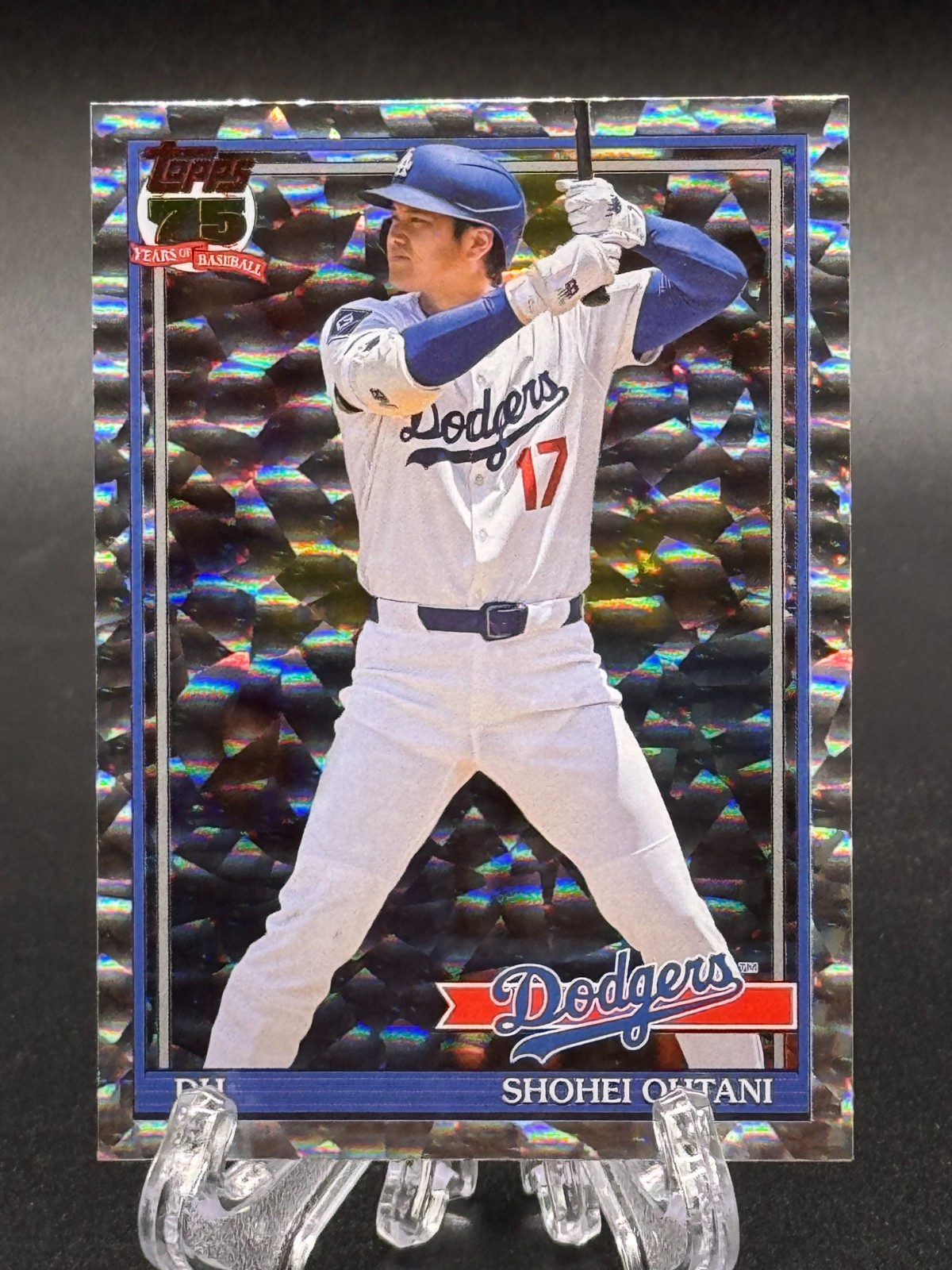 Shohei Ohtani 2026 Topps Series 2 Crackle Foil 1991 Insert LA Dodgers 91B2-1