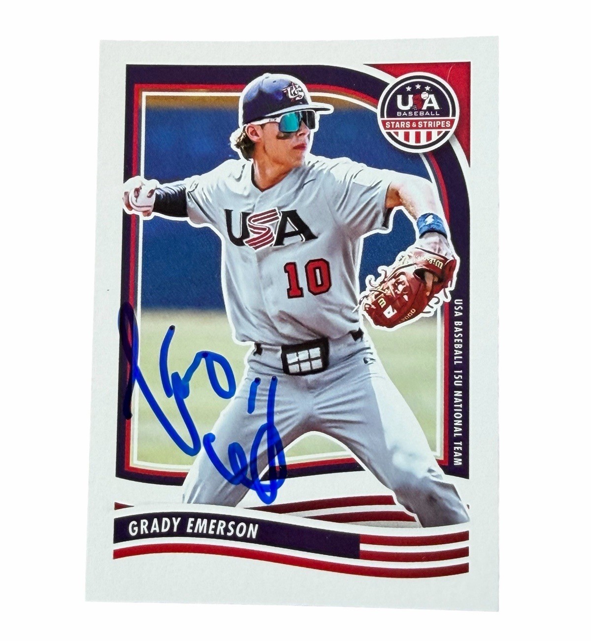 Grady Emerson Signed Card Team USA #1 Overall Pick? Auto Autographed