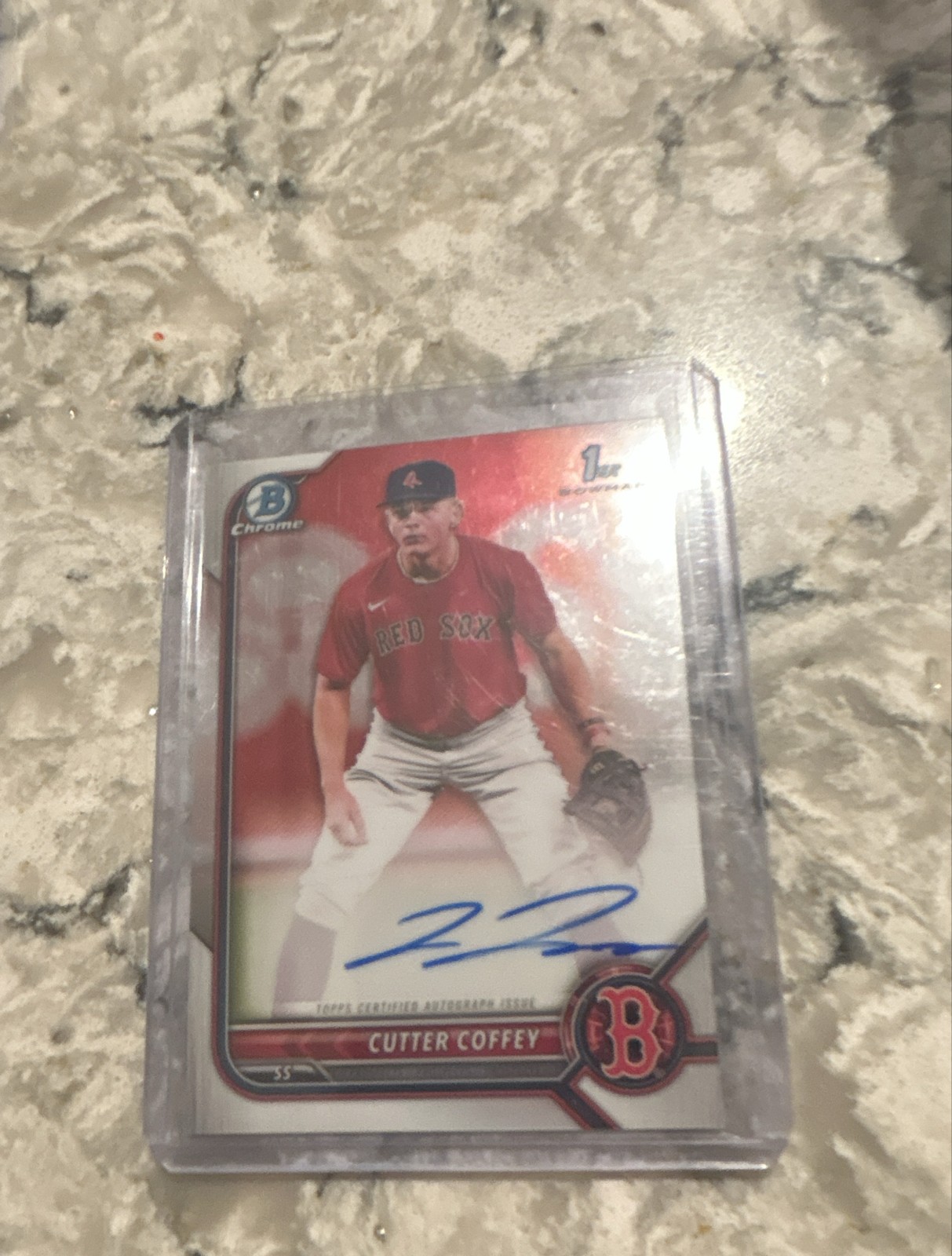 2022 Bowman Draft – Chrome Draft Pick Autographs Cutter Coffey #CDA-CC (AU, RC)