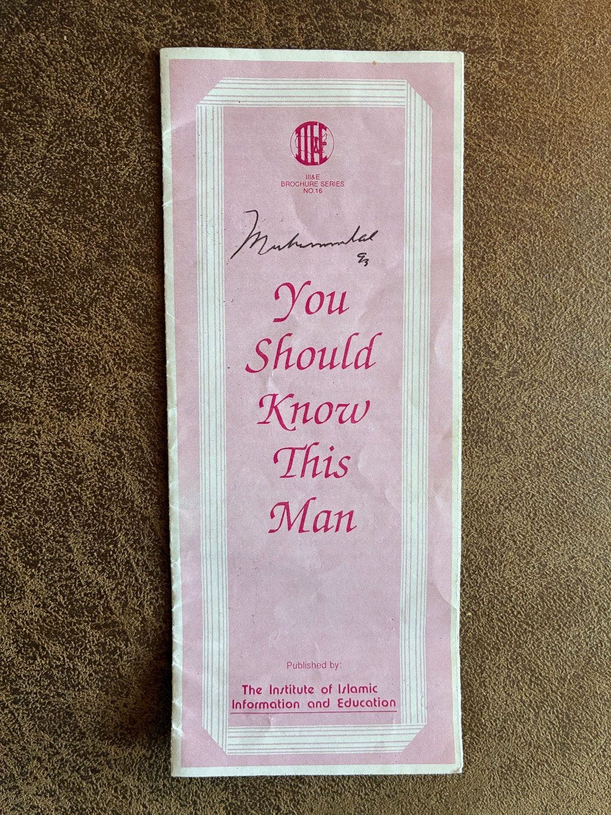 Muhammad Ali Hand-Signed Pamphlet – Obtained In-Person at USC Football Game, LA