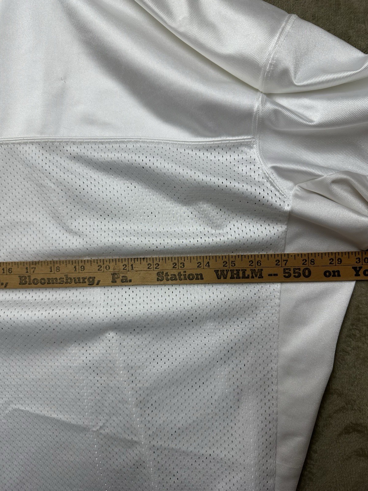 Solid White Any Team Blank Custom Jersey Mens XXL 2XL Nike Engineered practice
