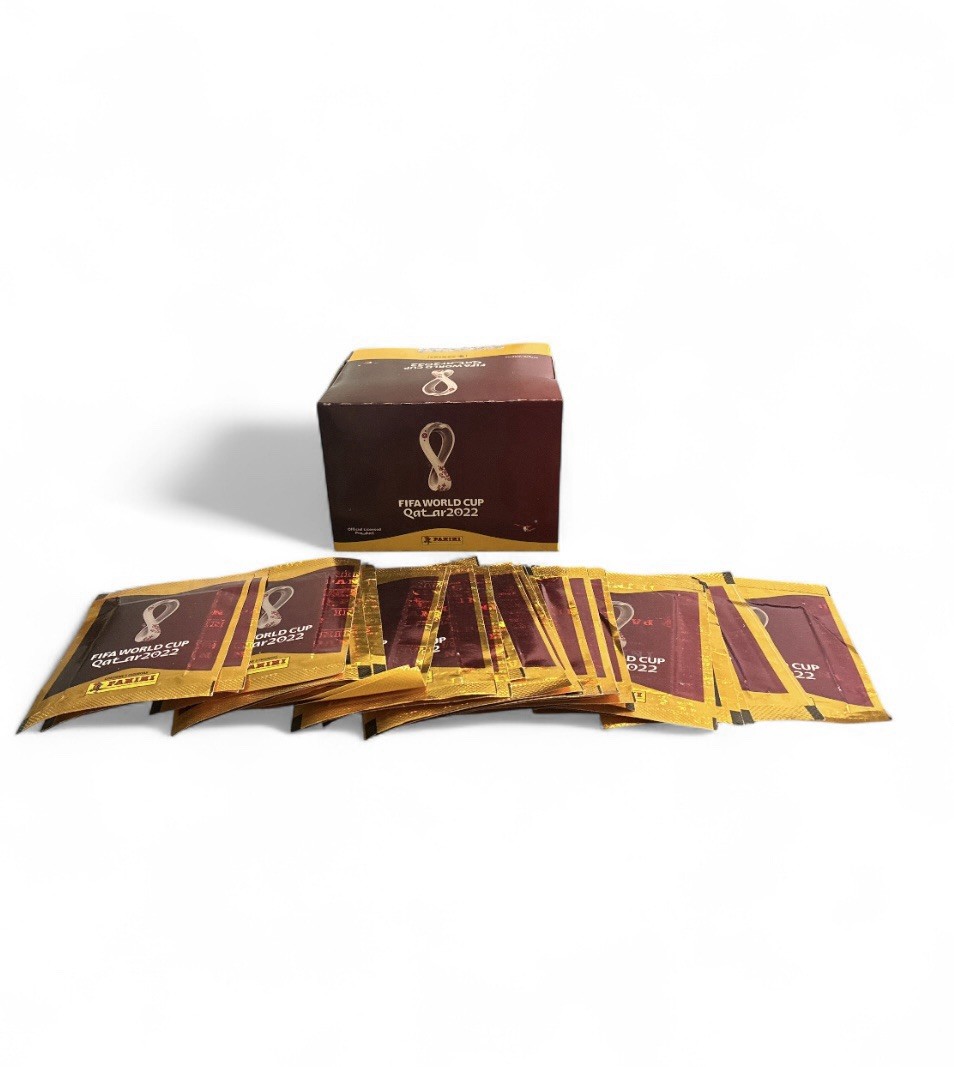 Panini World Cup Qatar 2022 Display Box Of 104 Packets – 521 Stickers (Brazil)