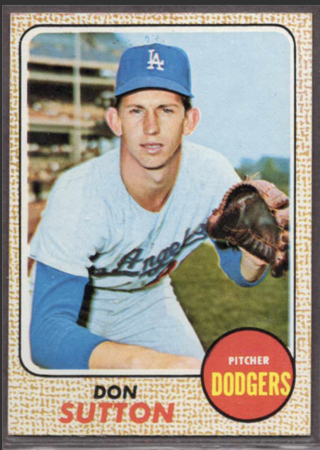 1968 Topps Set-Break #103 Don Sutton NR-MINT *JAYSACE*