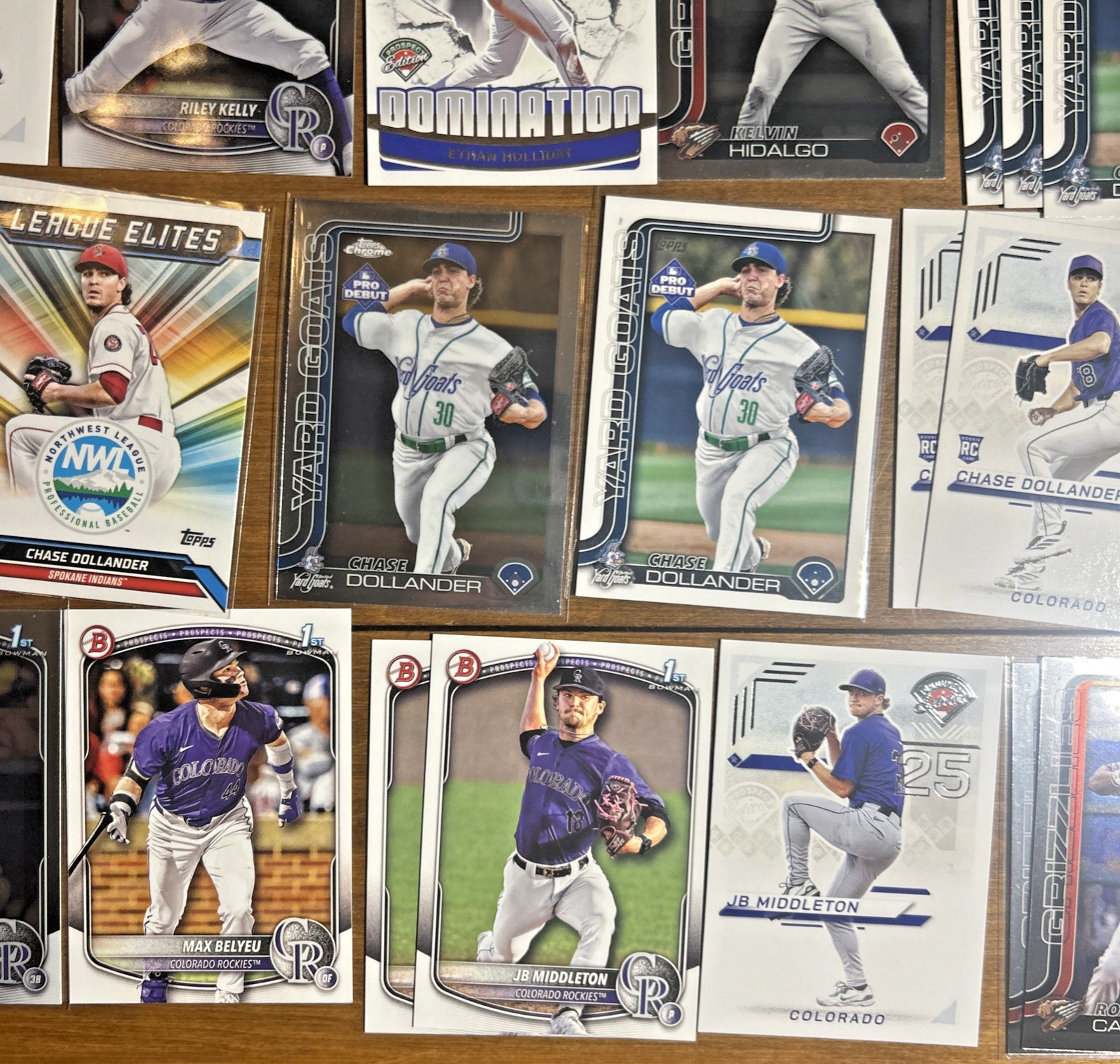 Colorado Rockies 175 Card Lot Condon Holliday Dollander Thomas Goodman Brito