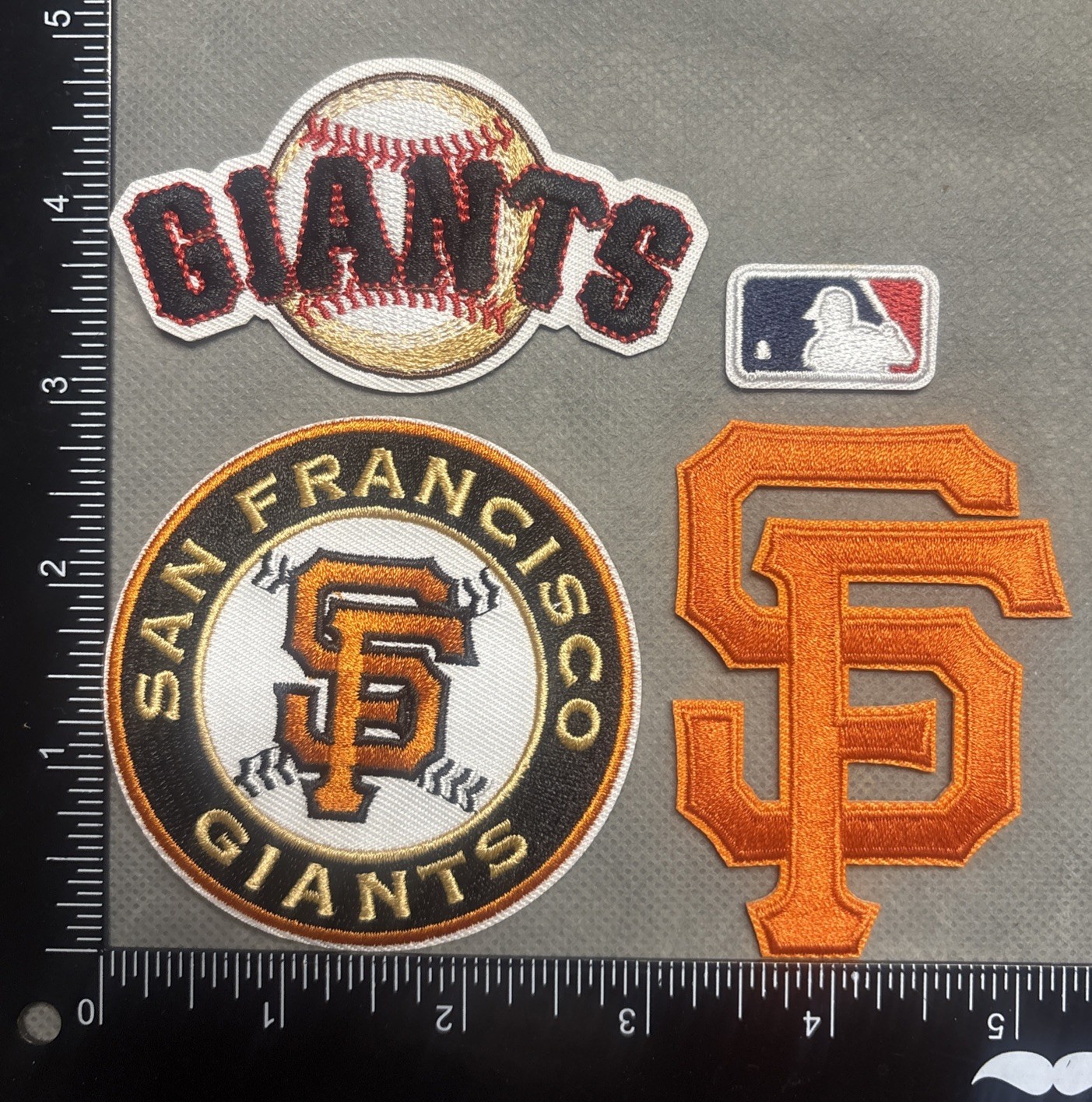 SAN FRANCISCO GIANTS LOT SET OF 4 MLB BASEBALL IRON ON PATCHES