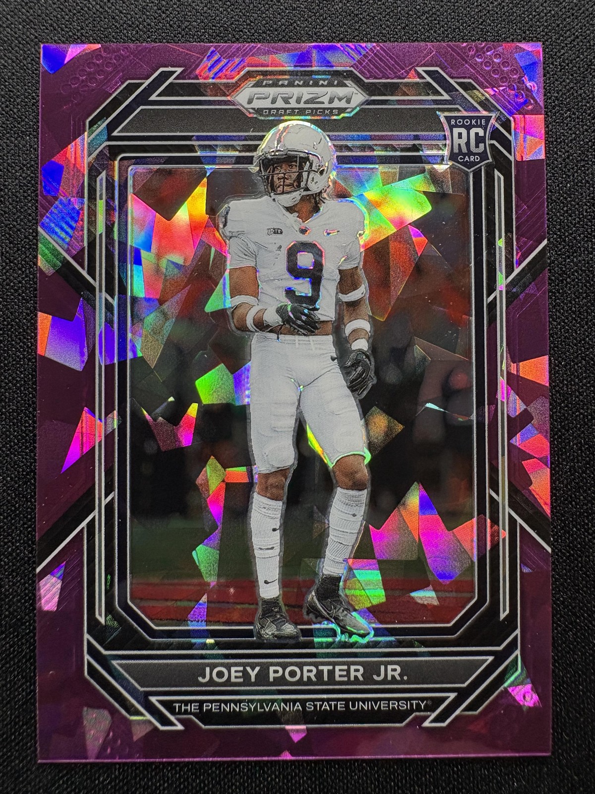 2023 Panini Prizm Draft Picks #175 Joey Porter Jr. Prizms Purple Ice #/149