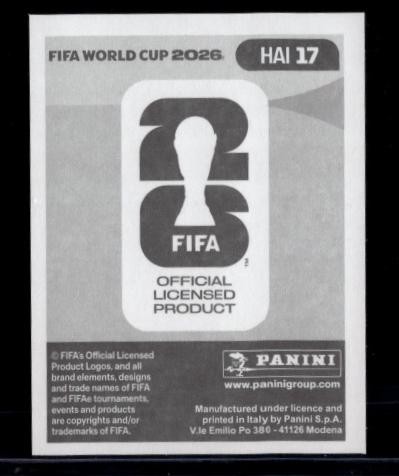 2026 Panini World Cup Sticker Collection Ruben Providence Haiti Gold Crumple
