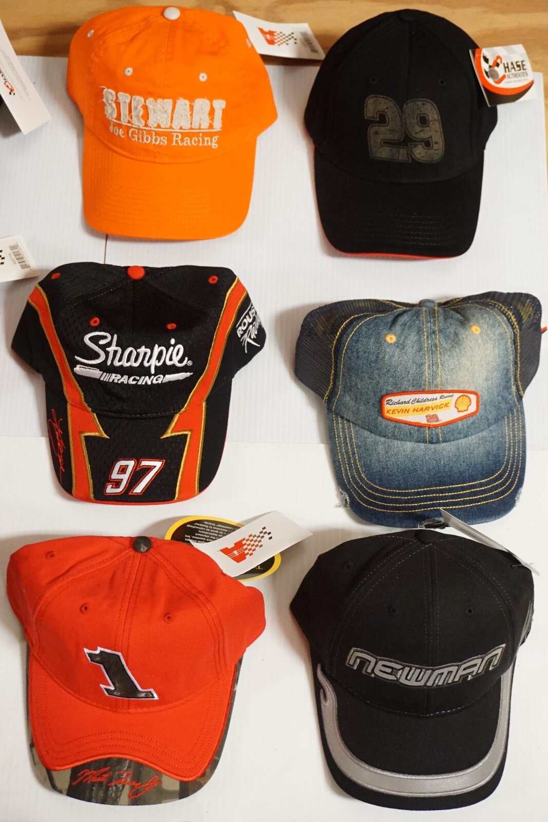 Lot of 25 NASCAR Racing Hats! All NEW w/ tags! Gordon, Dale Jr, Newman, McMurray