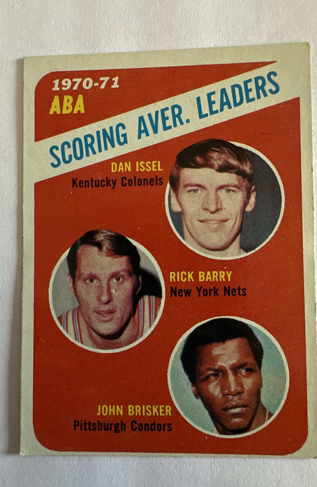 1971-72 Topps – League Leaders Rick Barry, Dan Issel, John Brisker #147 (RC)