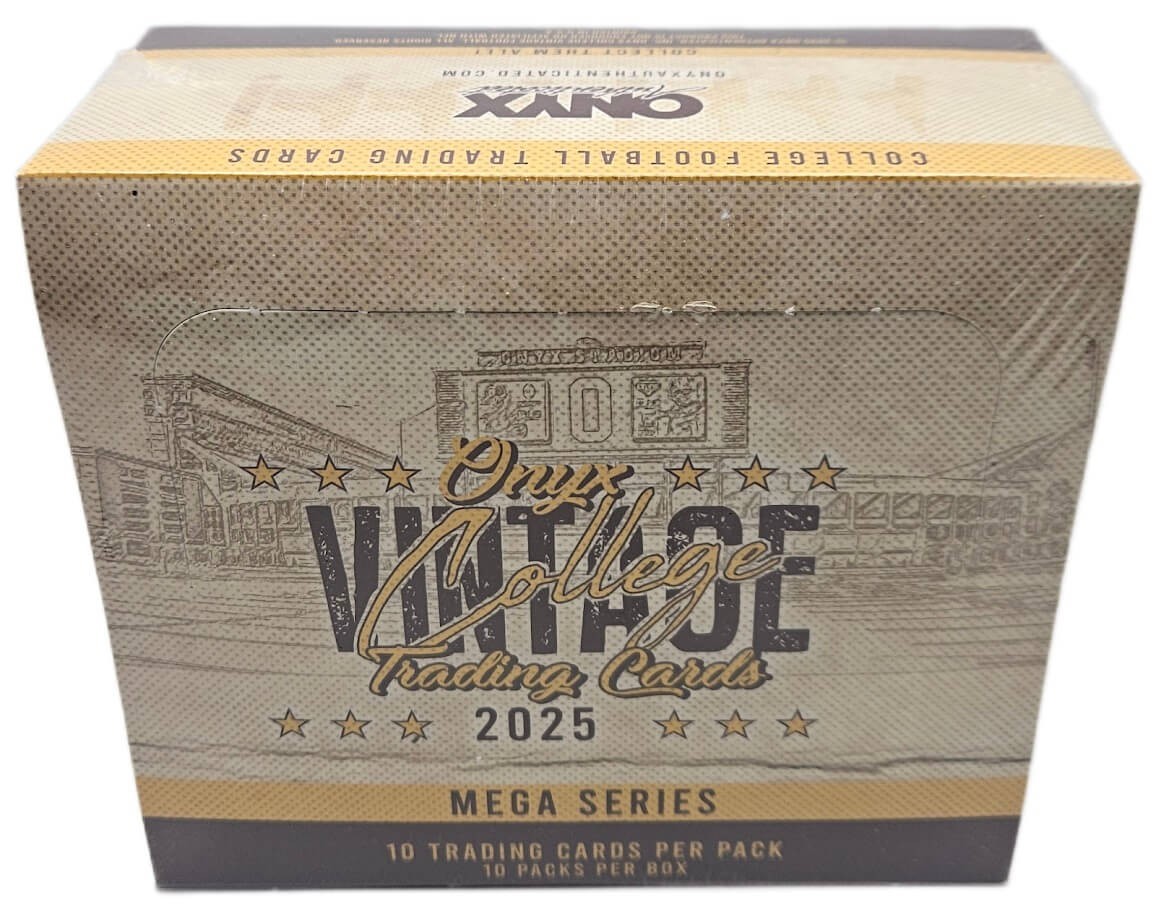 2025 Onyx Vintage Collection Football Hobby Mega Box 10 Packs 10 Autographs