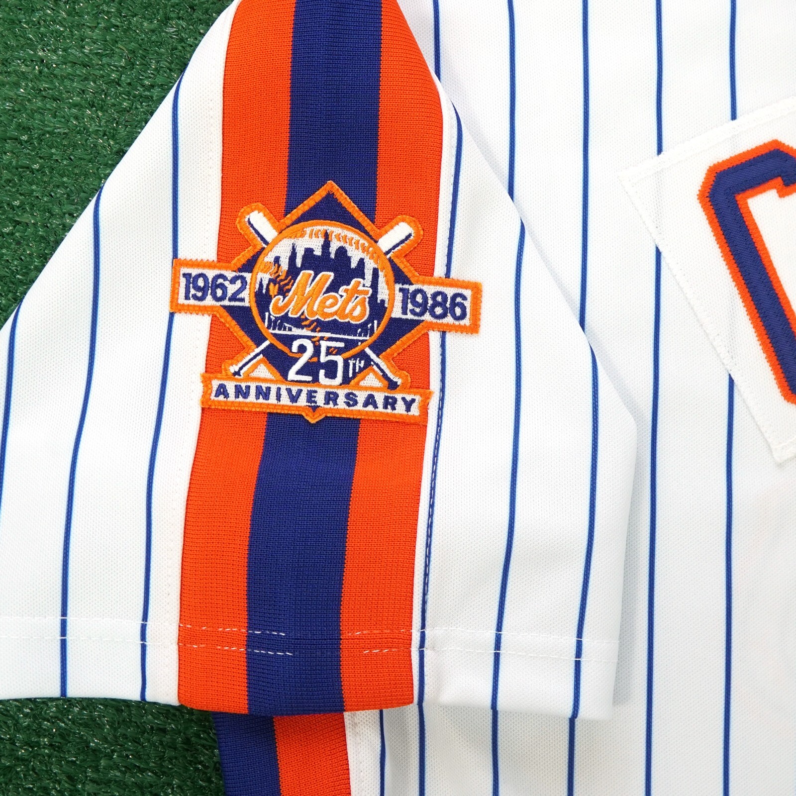 Gary Carter 1986 New York Mets Home Cooperstown Men’s Jersey w/ 25th Patch