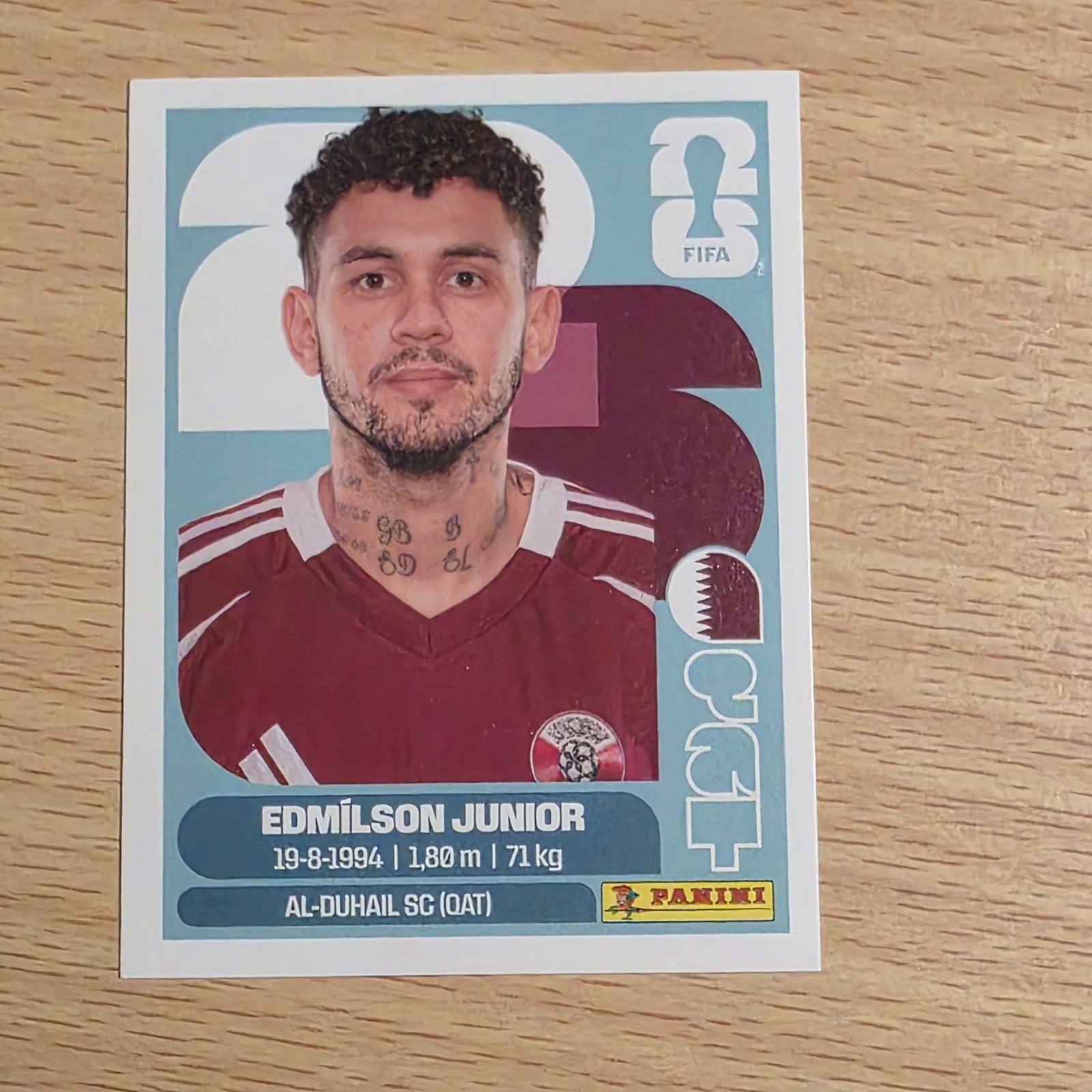 2026 Panini FIFA World Cup Sticker Edmilson Junior #QAT 17 Qatar